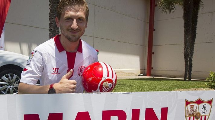 Telediario 1 - El Sevilla presenta a Marko Marin