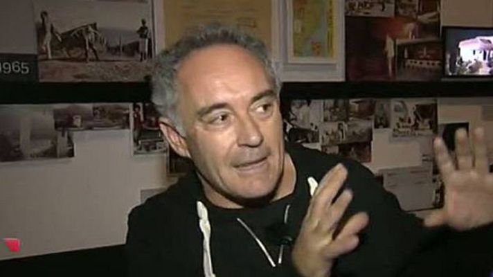 Telediario 1 - Ferran Adrià inaugura exposición sobre El Bulli en Londres