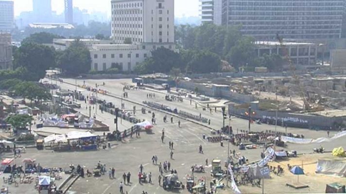 Telediario 1 - Los Hermanos Musulmanes buscan refugio por los tiroteos