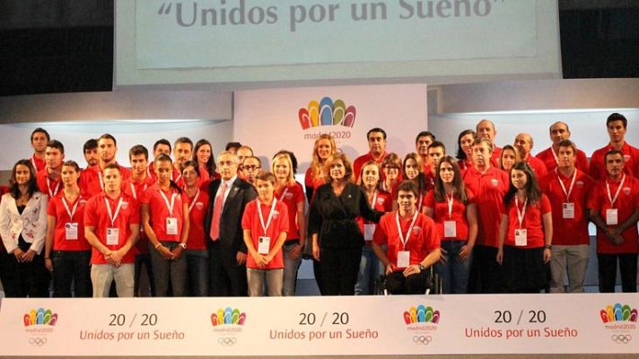 Telediario 1 - Madrid 2020 ya tiene 40 abanderados