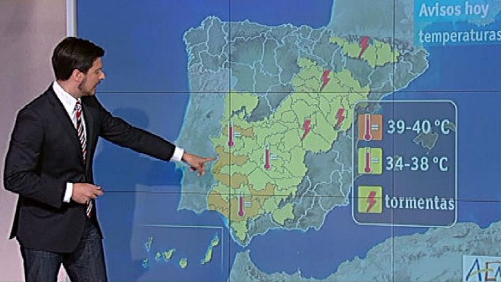 Bajada de temperaturas y más tormentas en el este