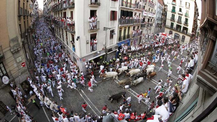 Telediario 1 - Encierro de Sanfermines