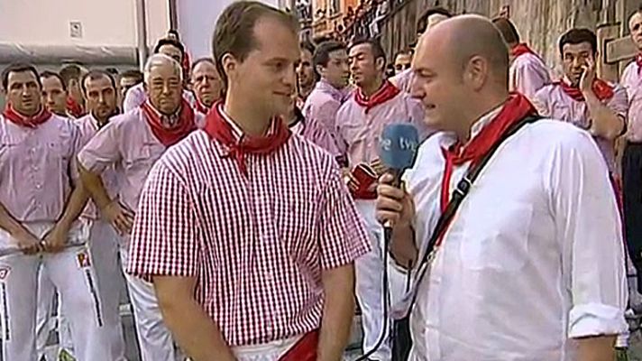 San Fermín - Entrevista sexto encierro 2013