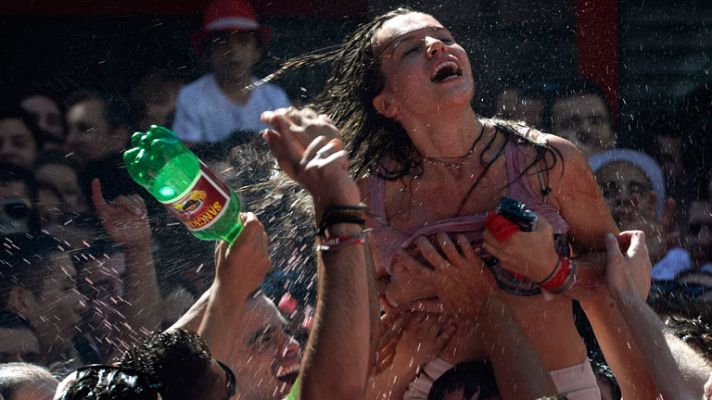 Telediario 1 - Preocupación por los abusos y agresiones sexuales en los Sanfermines