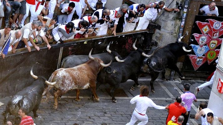 San Fermín - La torada resbala