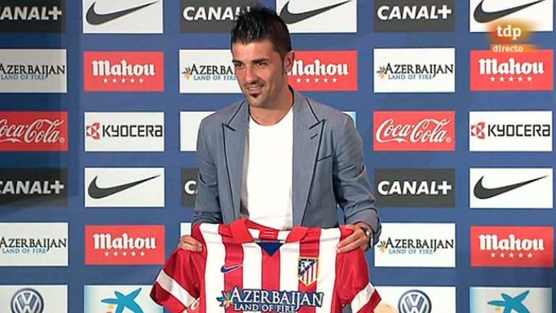 Fútbol - Acto de presentación de David Villa como jugador del At. Madrid - ver ahora