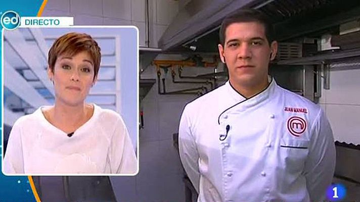 RTVE Cocina - España Directo- Juan Manuel: "Lo que más deseo en la vida es trabajar en la cocina"