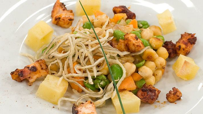 RTVE Cocina - Garbanzos salteados con  verduras