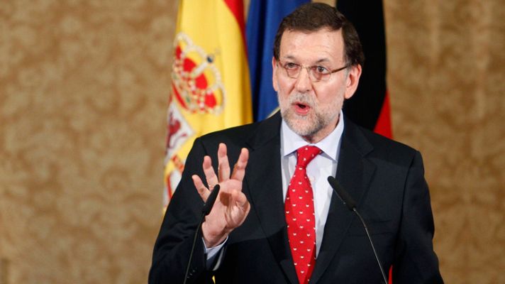 Telediario 1 - Rajoy: "Es en las elecciones democráticas donde los pueblos legitiman a sus representantes"