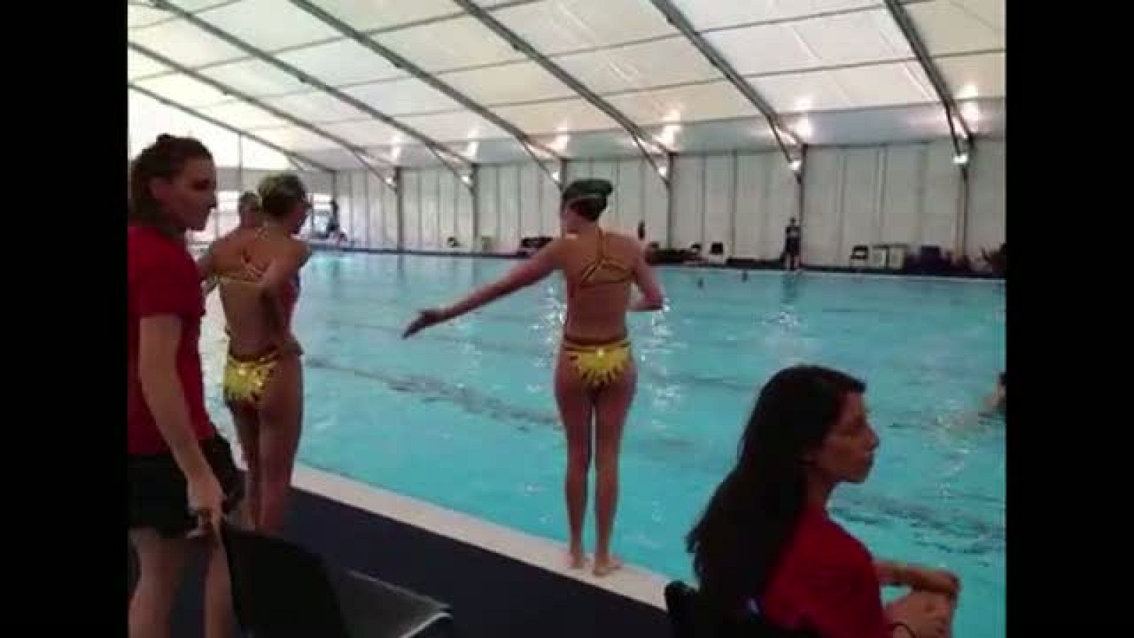 Último entrenamiento de España antes de conseguir la plata | Ver