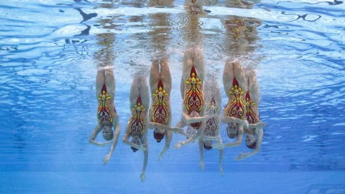 Telediario 1 - Las chicas de la sincronizada vuelven a quedarse con la plata frente a Rusia