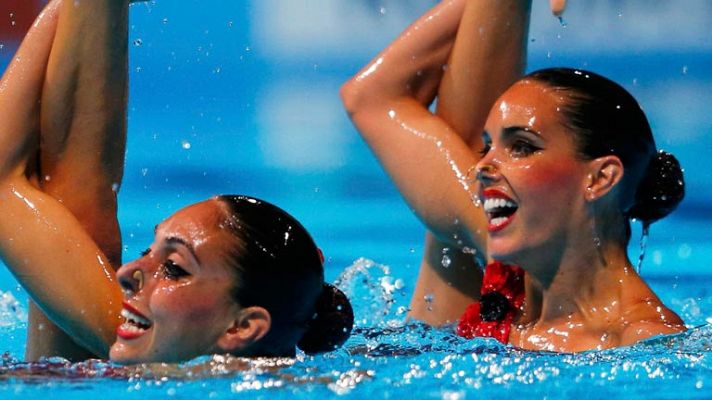 Telediario 1 - El dúo de 'sincro' aspira a otra medalla