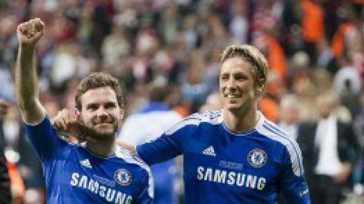 Telediario 1 - Torres, Mata y Azpilicueta, el tridente español del Chelsea de 'Mou'