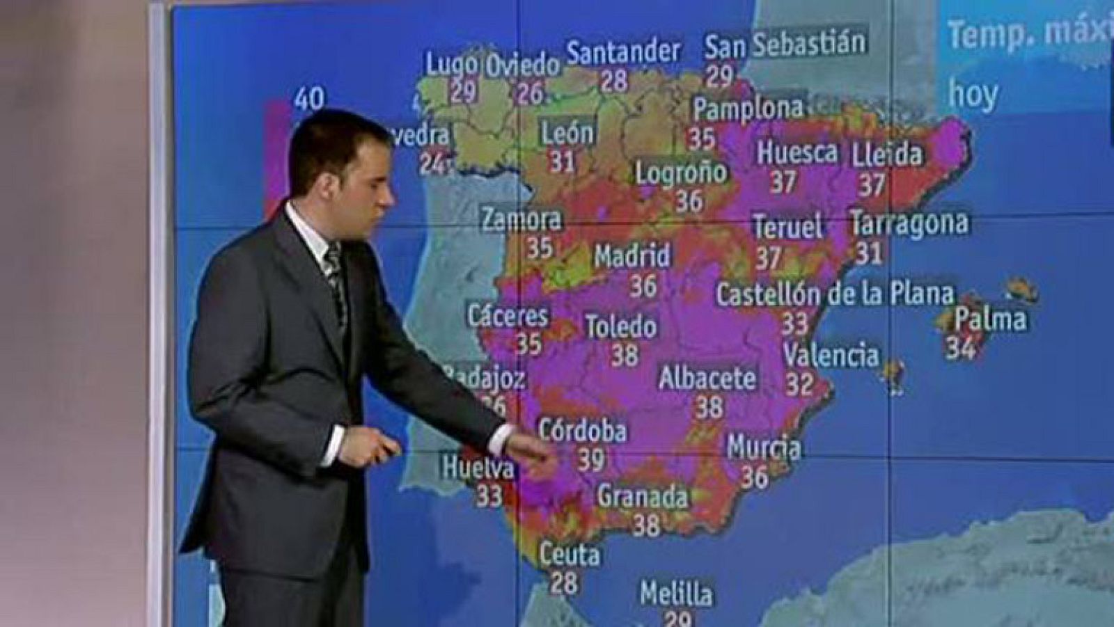 Altas temperaturas en el interior peninsular y en las Baleares