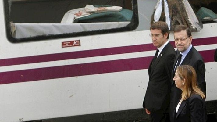 Informativo 24h - Mariano Rajoy visita el lugar del accidente ferroviario en Santiago de Compostela