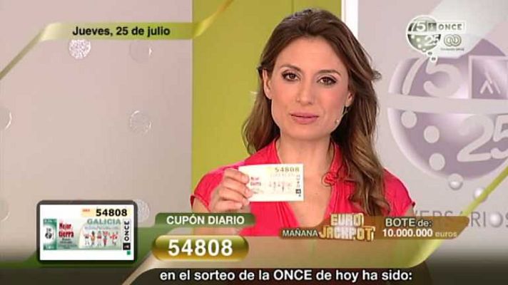 Sorteos ONCE - Sorteo ONCE - 25/07/13