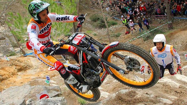 Telediario 1 - Toni Bou gana el GP de Gran Bretaña de trial