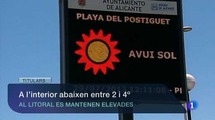 L'informatiu - Comunitat Valenciana - La Comunidad Valenciana en 2' - 29/07/13