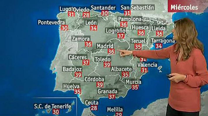 El tiempo - Altas temperaturas y cielos despejados en todo el país