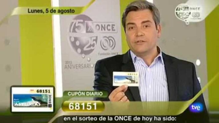 Sorteos ONCE - Sorteo ONCE - 05/08/13