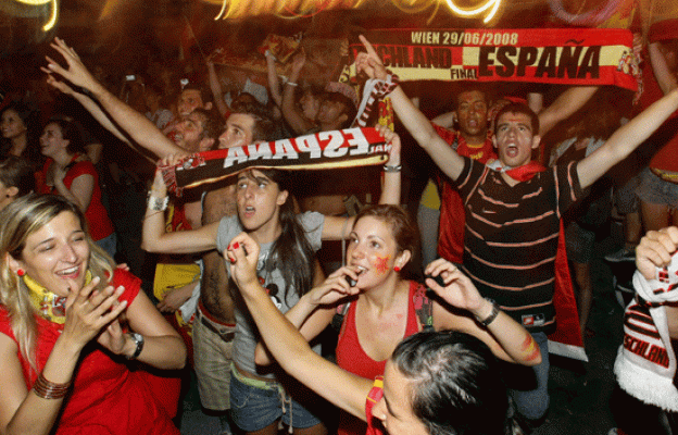 Eurocopa - Viena se tiñe de rojo y de fiesta