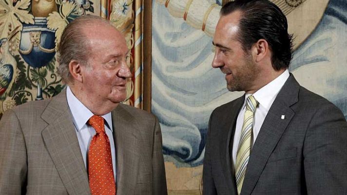 Telediario 1 - El rey está ya en Palma de Mallorca y ha recibido a las autoridades de la isla