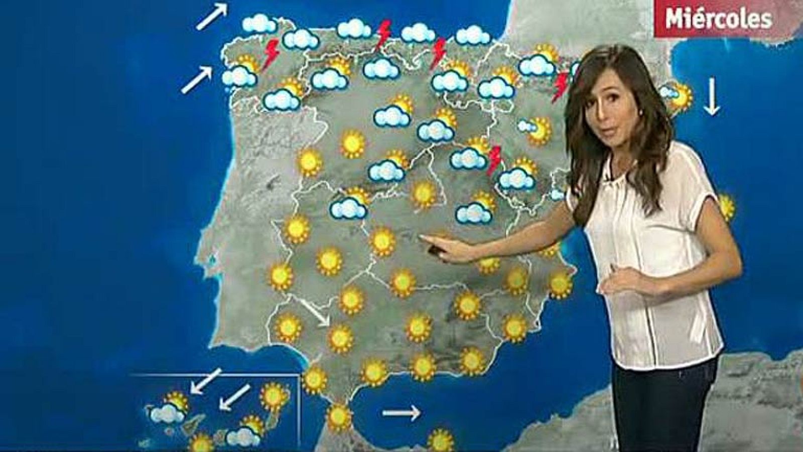 Tormentas y lluvias en el norte peninsular y bajada de temperaturas en casi todo el país
