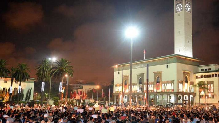 Telediario 1 - La calle en Marruecos sigue pidiendo justicia para las 11 víctimas de Daniel Galván