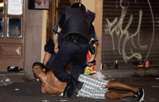 Eurocopa - La furia deja un herido grave