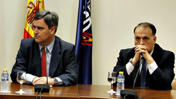 Telediario 1 - La LFP no expedienta a Racing, Girona y Huesca