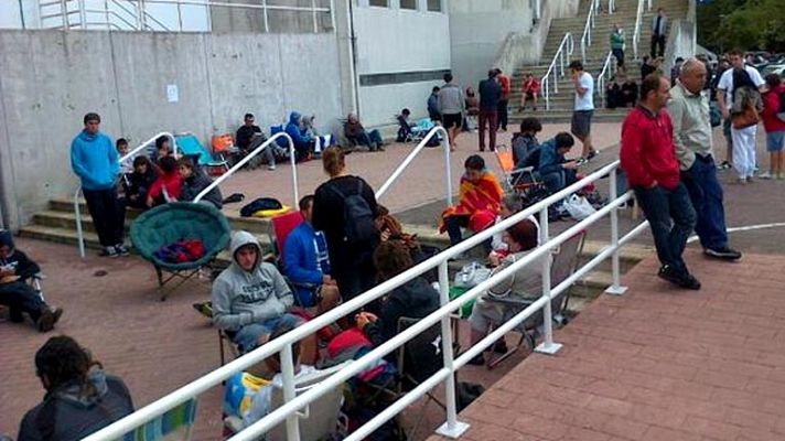 Telediario 1 - Los aficionados de la Real agotan las entradas para la Champions