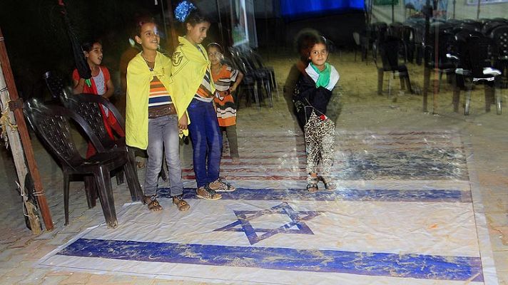 Telediario 1 - Negociaciones palestinos-israelíes