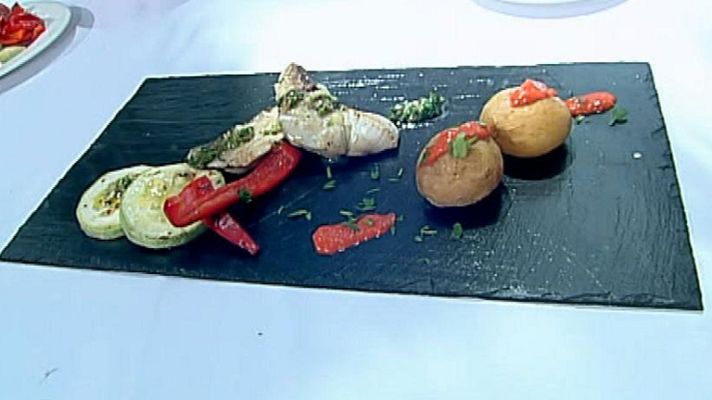 RTVE Cocina - Medregal con mojo verde y verduras