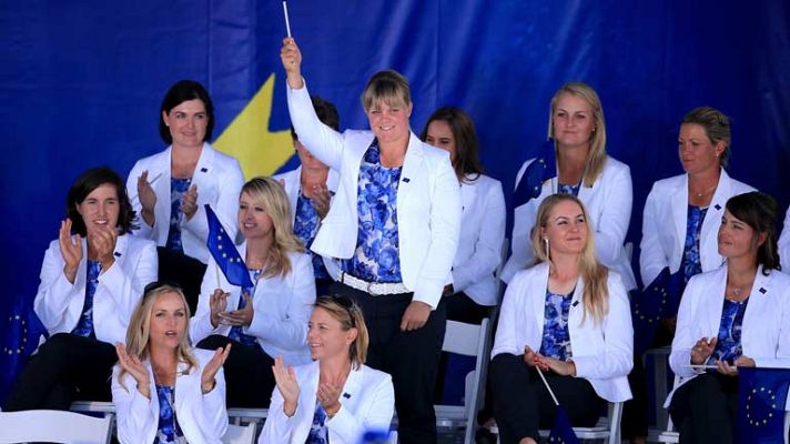 Telediario 1 - Tres españolas en la Solheim Cup, la Ryder femenina