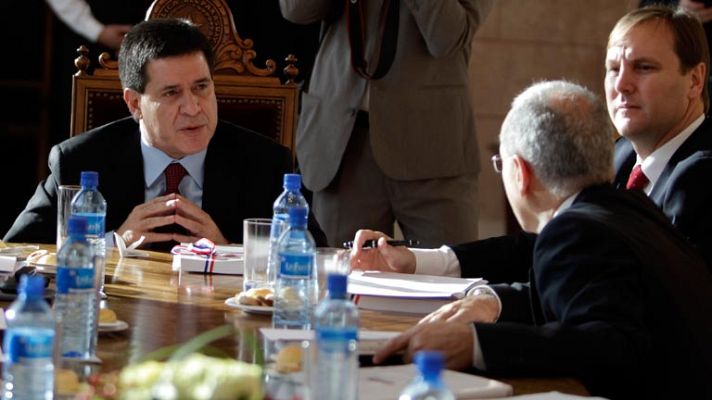 Telediario 1 - Primeros pasos de Horacio Cartes