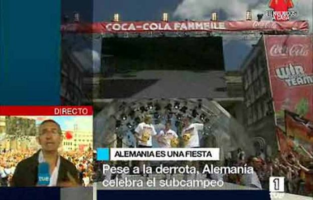 Eurocopa - Los alemanes celebran la derrota