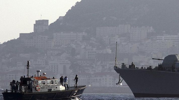 Telediario 1 - Conflicto con Gibraltar