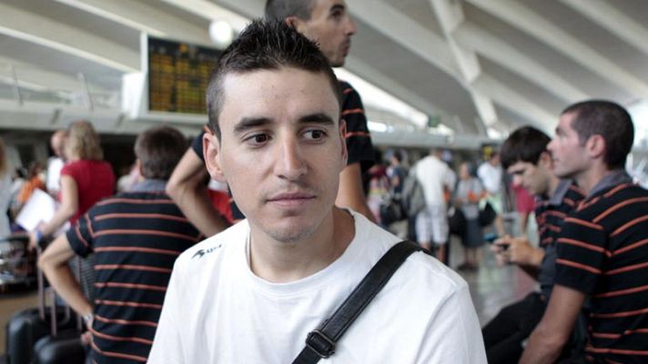 Telediario 1 - El Euskaltel parte "triste" hacia la Vuelta