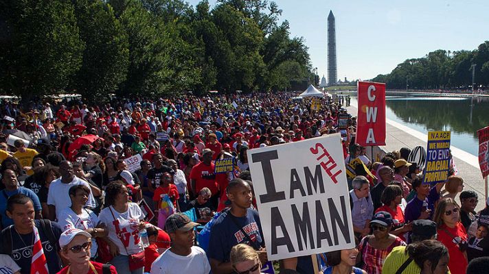 Telediario 1 - 50 aniversario de la marcha de Martin Luther King