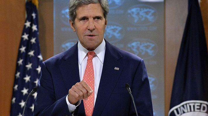 Telediario 1 - Kerry dice que es "innegable" que el régimen sirio ha usado armas químicas