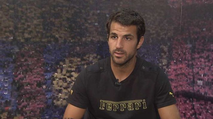 Telediario 1 - Si Cesc juega ante el Atlético, será su 100º partido con el Barça