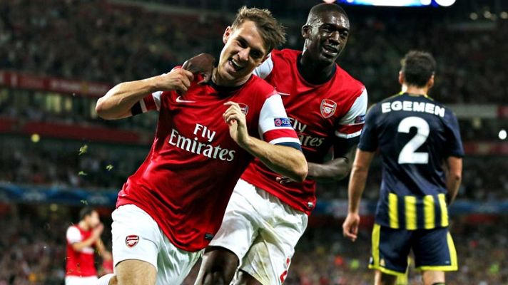 Champions League - Ramsey hace el segundo para el Arsenal (2-0)