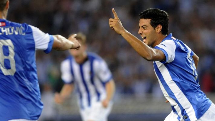 Champions League - Carlos Vela adelanta a la Real de Cabeza (1-0)