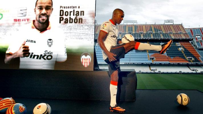 Telediario 1 - El Valencia presenta a Pabón