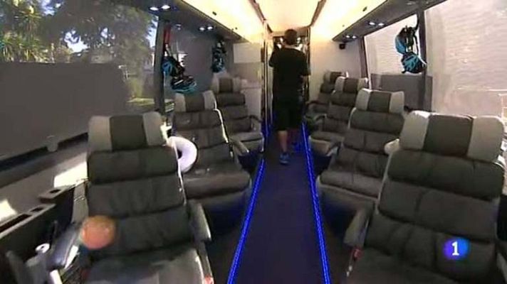 Telediario 1 - Los autobuses de 'La Vuelta', auténticos hoteles sobre cuatro ruedas
