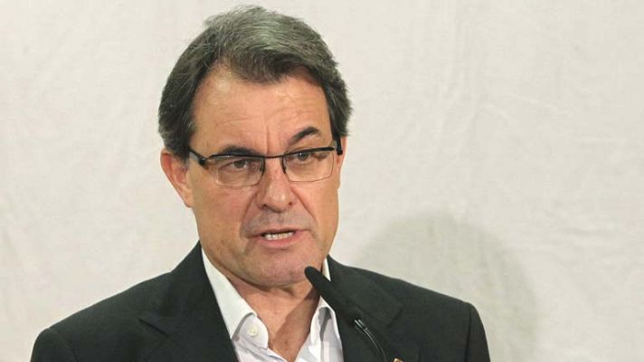 Telediario 1 - Declaraciones de Artur Mas