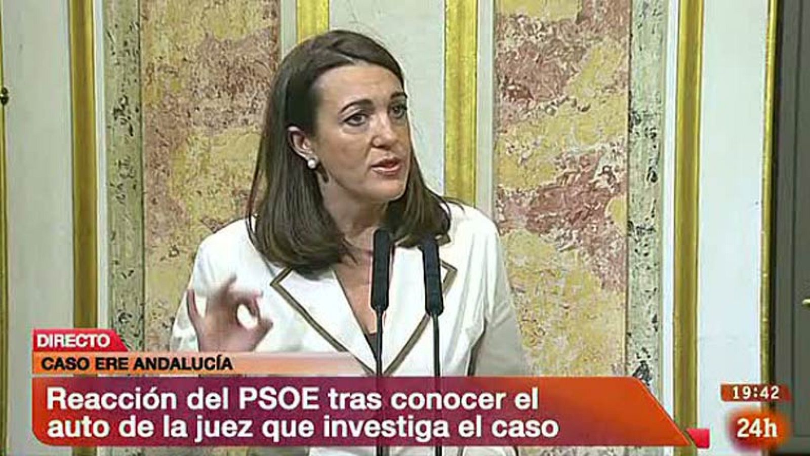 Soraya Rodríguez critica la "imputación mediática" a Chaves y Griñán por los ERE - Informativo 24h | Ver