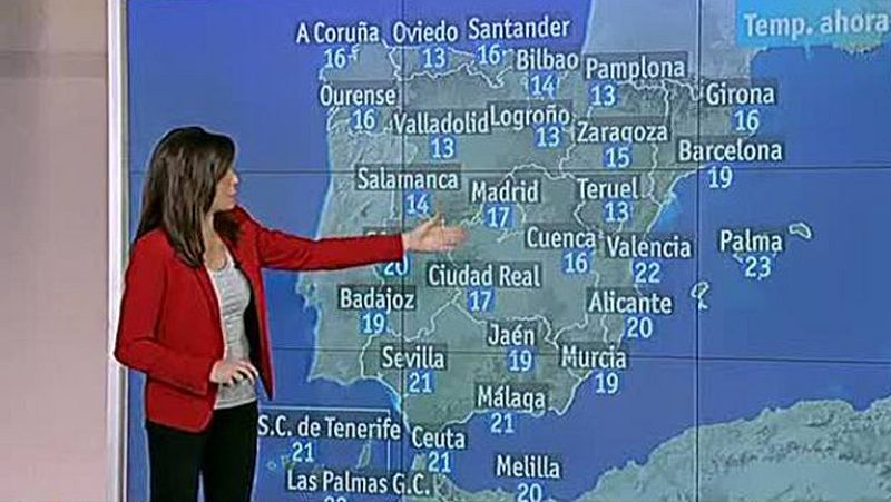 Chubascos y tormentas y ligero descenso de las temperaturas