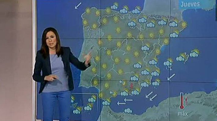 El tiempo - Intervalos nubosos en el sureste peninsular y temperaturas sin cambios