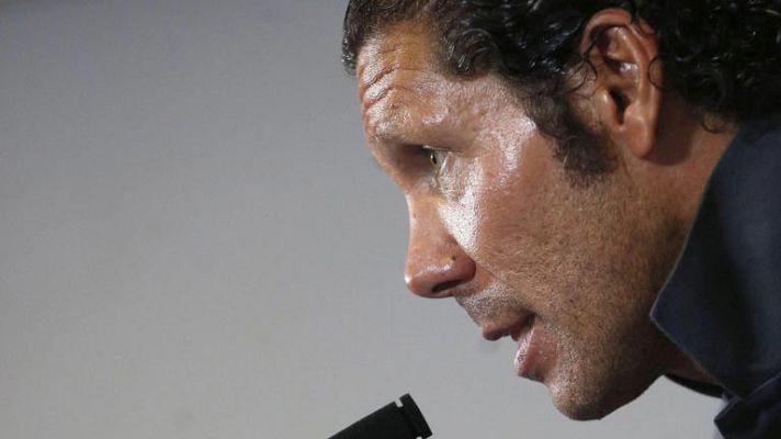 Telediario 1 - Simeone quiere ir "partido a partido"